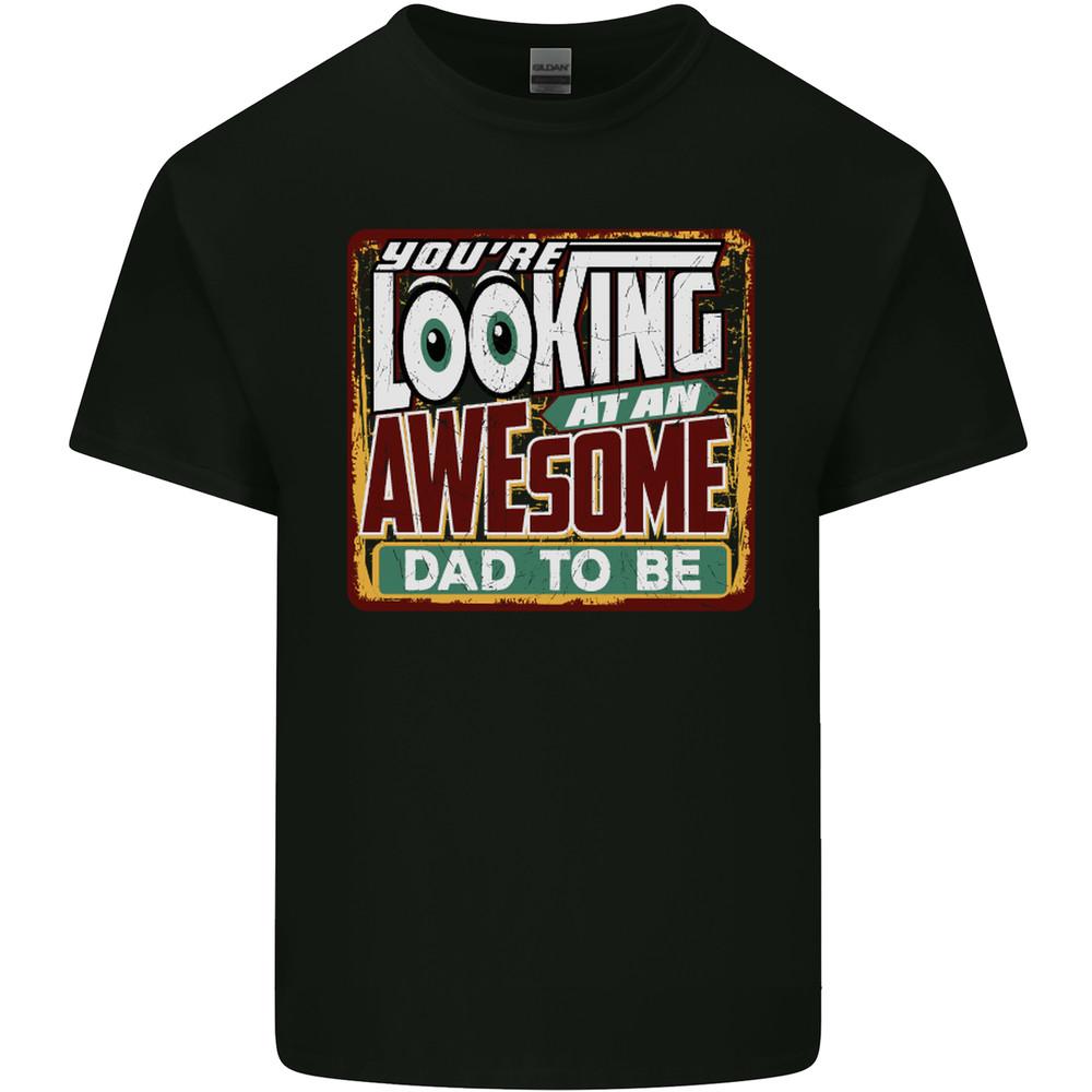 An Awesome Dad to Be New Daddy Baby Mens Light Cotton T-Shirt Unisex T-Shirt S