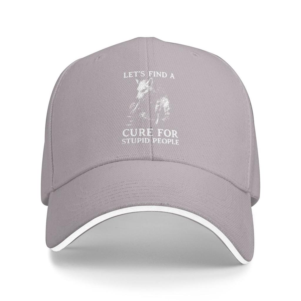Baseball Caps Let's Find A Cure For Stupid People 2026 Graphic Unisex Outdoor Summer Hats
