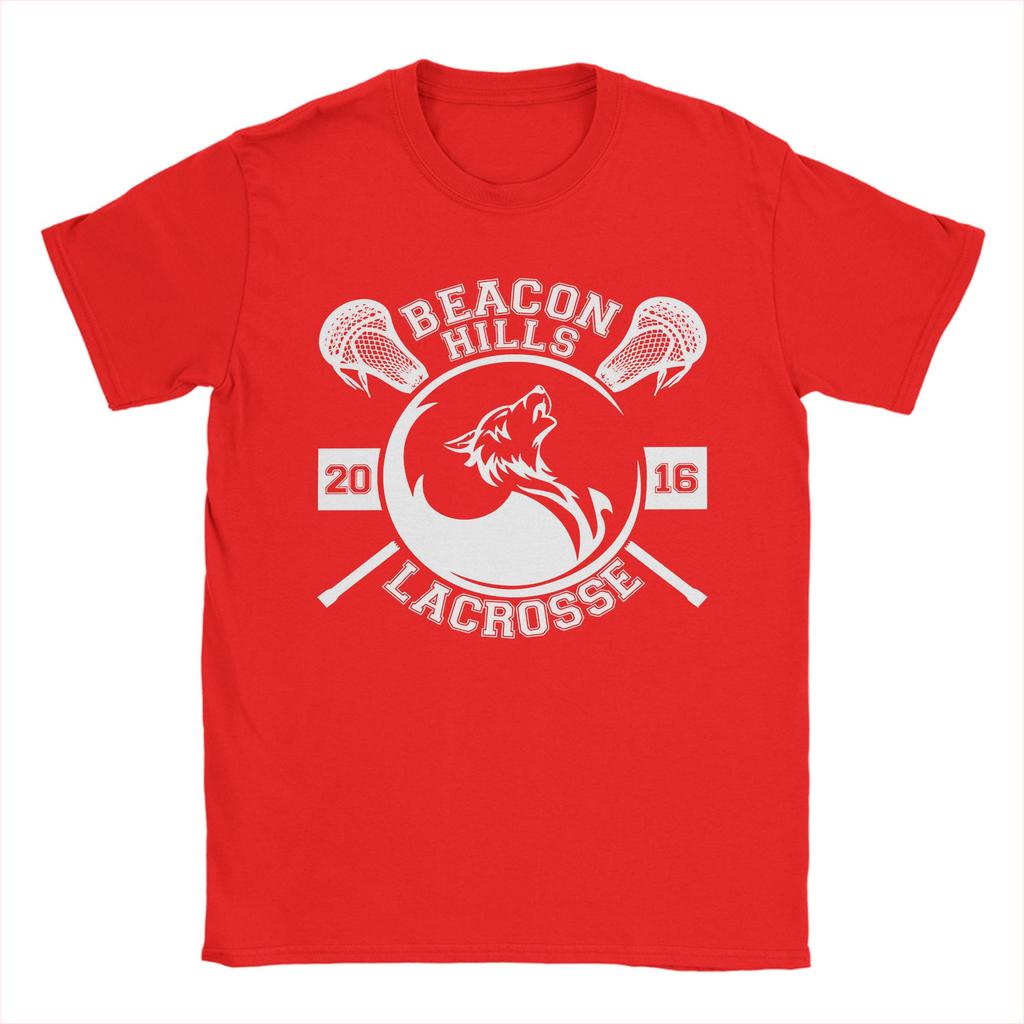 Beacon Hills lacrosse Teen Wolf  T-Shirt Men Women  Vintage Cotton Tees Crewneck Short Sleeve T Shirt Plus Size Clothes