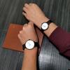 soue Pair Watch A Basics Pair Watch Pair Couple 38mm x 30mm Size Stainless Steel Mesh Band Black White Dial [SOUE] Women's Men's