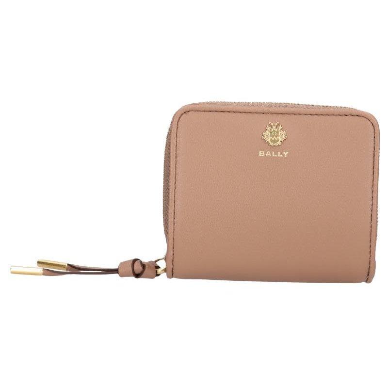 BALLY Men's Compact Bifold Wallet, Leather, Essential Collection, Praline