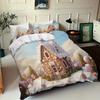 Candy Castle Pattern 3D Printed Bedding Cover Dreamy Princess Style Duvet Cover Set For Teens Adults Quilt Cover Set Pillowcases