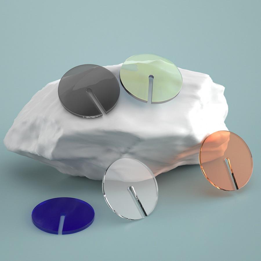 4PCS Simple and Thickened Acrylic Coaster Coffee and Tea Cup Anti-heat Insulation Mat Light Luxury Round High-temperature Tea Ceremony  Bowl Tray Mat