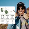 Joopin Sunglasses Round Polarized UV400 Protection Lightweight Gold Green Women's Men's