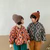 Winter Children Wear Retro Coat Clothing On Both Sides Toddler Boys and Girls Baby Quilted Cotton Padded Down Jacket for Girl