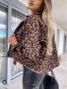 Leopard Print Denim Jacket for Women - European & American Fashion Style