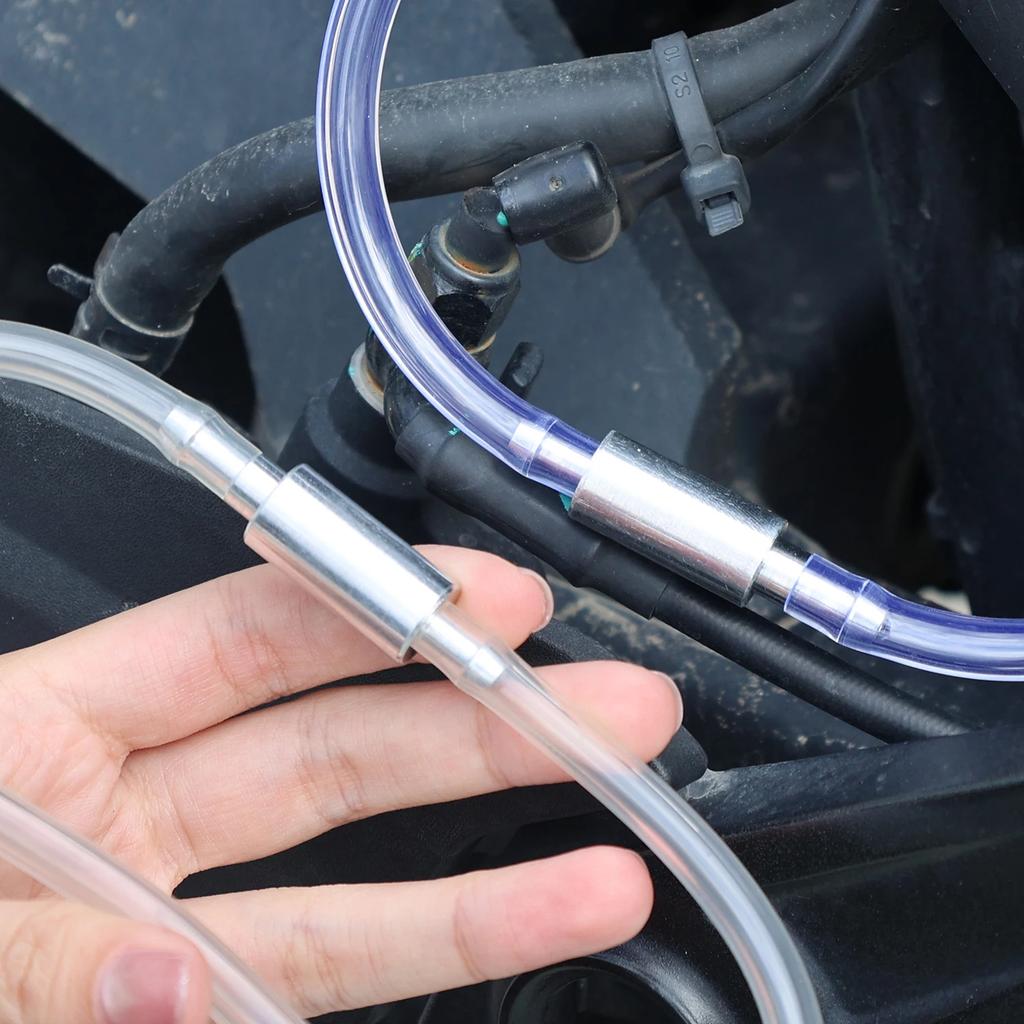 Car Clutch Brake Bleeder Hose Hydraulic Clutch One Way Valve Tube Bleeding Tool Replacement Adapter Kit Auto Accessories