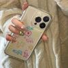 Cute Doodle Clear Phone Case, Colorful Cartoon Dinosaur Animal Shockproof Cover for iPhone