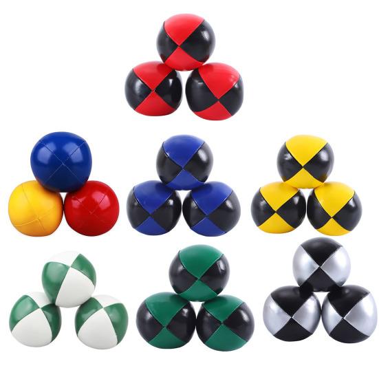 3PCS PU Filled with Soft Touch Toy Ball Fine Particles Design Toy
