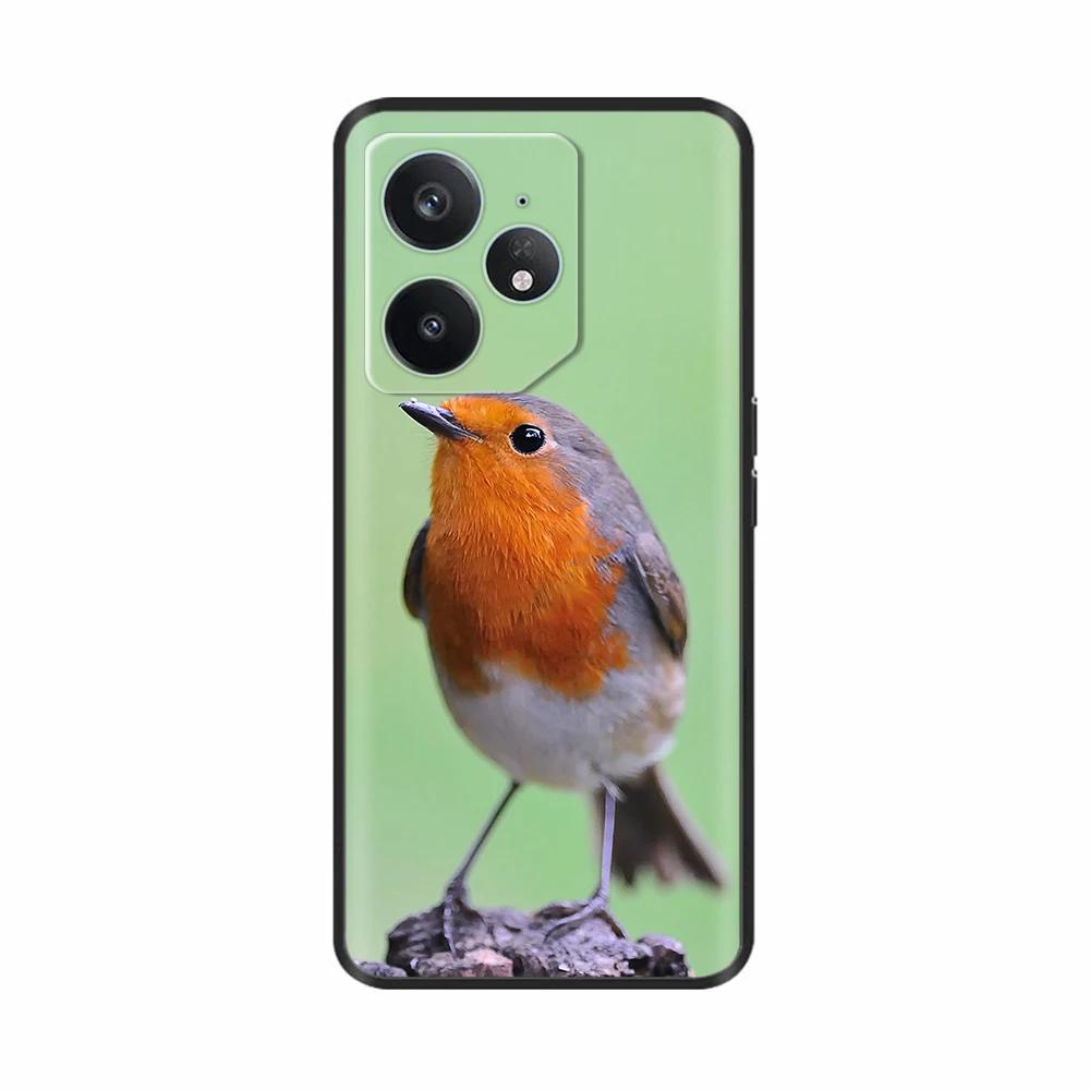 Für Realme Neo 7 Hülle Blume Vogel Weiches Silikon TPU Handyhülle Funda Für Realme Neo7 Abdeckung Realmi Neo 7 Hülle Handy Tasche Schalen