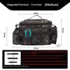 Water Resistant Lure Fishing Bag Multiple Storage Pockets Adjustable Straps Great for Trekking Hiking and Casual Fishing