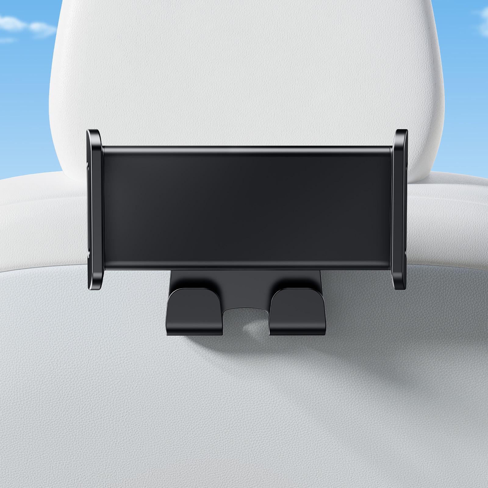 

Автомобильное крепление Hipacool на заднее сиденье для Tesla 2 в 1, крючок + держатель для телефона и планшета для 4,7-13 дюймов, подставка для переключателя устройств, автомобильные аксессуары для интерьера чёрный