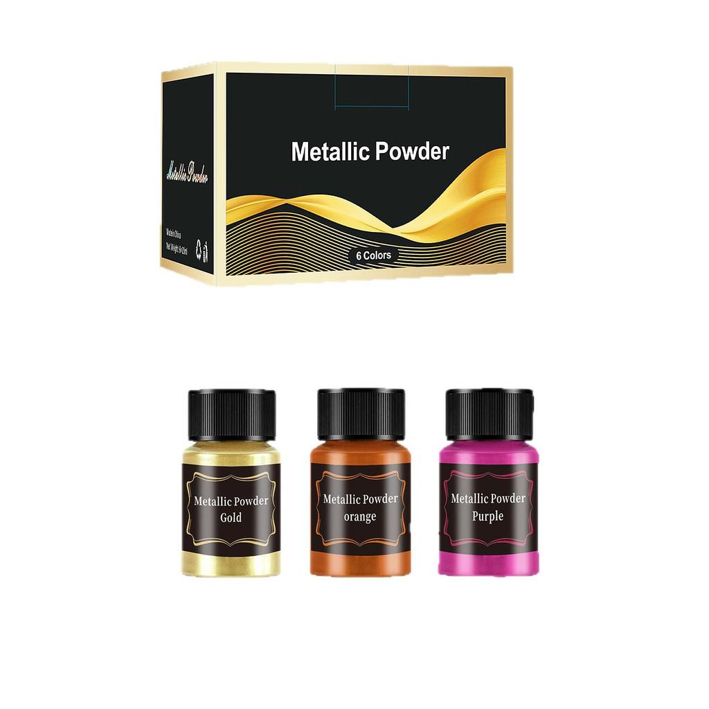 Marble Metal & Pearl Powder for DIY Coasters: Iridescent Coloring Molds