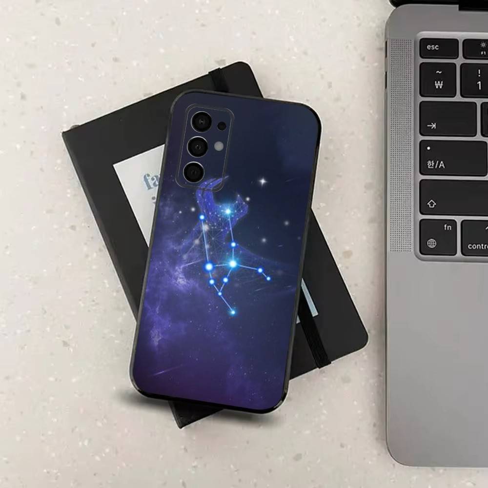 Constellation Art Twelve For Samsung Galaxy A53,31,52,72,41,Note,J7,8,9,5G,22,73,32,71, Soft Black Silicone Case