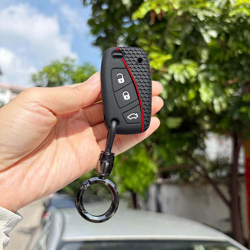 Keychain Protection For Fiat Grande Punto Panda Dot Streetka Vehicles For Ford Ka  Silicone Car Remote Key Cover Holder