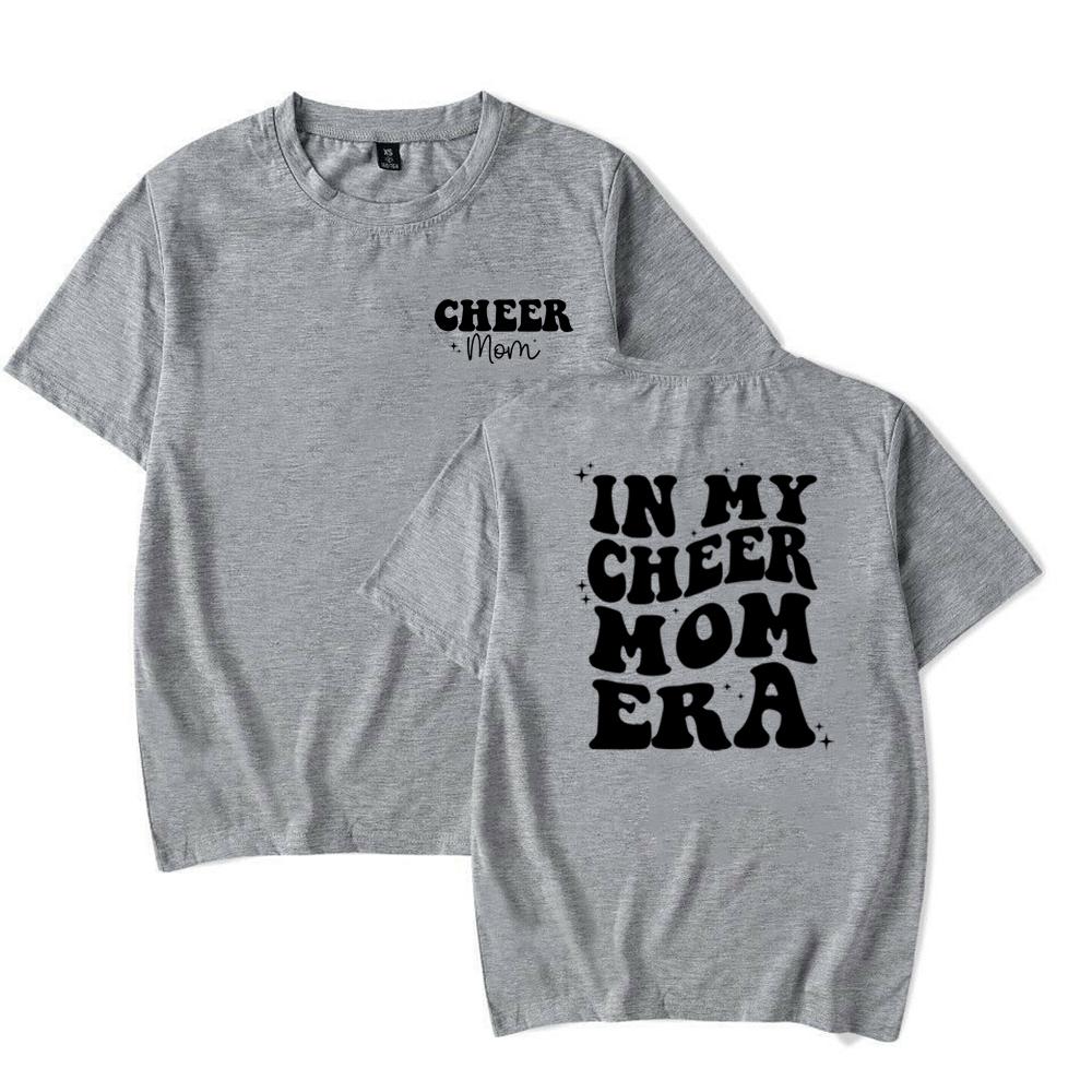 In My Cheer Mom Era T Shirt Cheer Mama Tee Mom Life Tshirt Women Short Sleeve Tshirt Cheerleader Merch Shirt