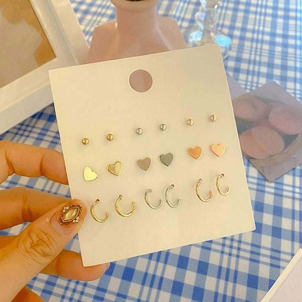 18Pcs Earrings Set Fashion Accessories Jewelry Collection for Women