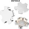 4pcs Wheel Center Caps Compatible with 2000-2004 Corvette C5 Z06 Chrome Center Cover Replacement S207-09 WCA-155
