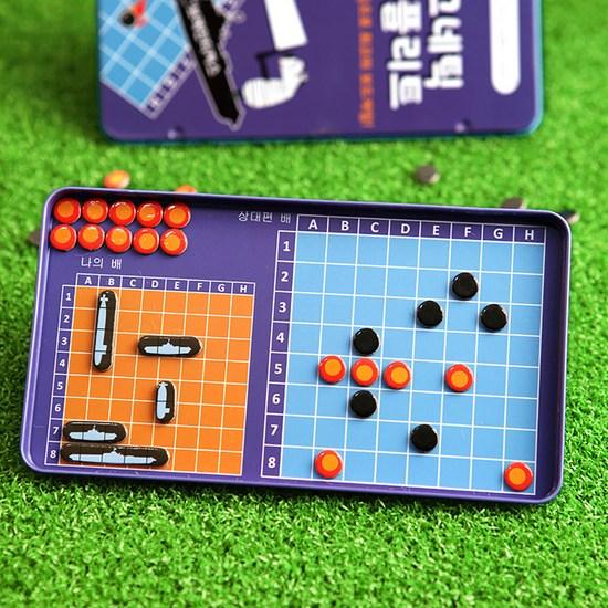 Brainteasers Purple Cow Magnetic Battlefleet Board Game, popular Korean game