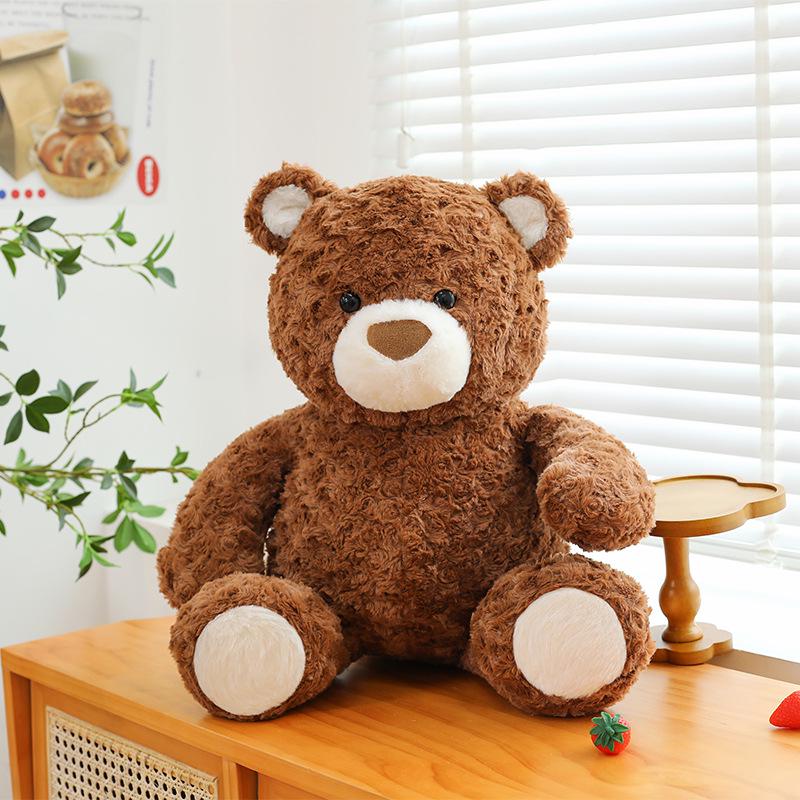 

Cute Brown Teddy Bear Plush Toy - Adorable Sitting Bear Doll, Perfect Gift for Children or Girls Sleeping Companion 35cm (0.3kg)