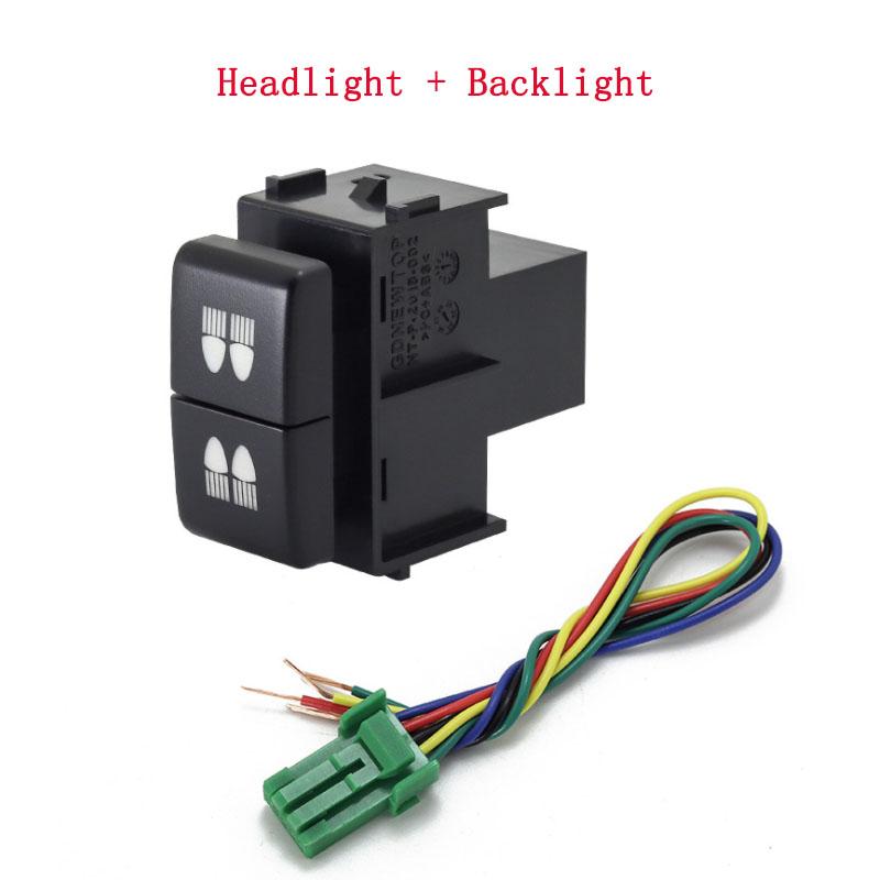 1pc Dual-schlüssel schalter dual schalter nebel lichter recorder radar musik DRL Differential Schalter Taste für Nissan Patrol Y61