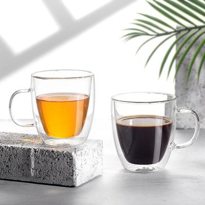 Breakfast Kitchen for Juice Milk Espresso Tea Cup Coffee Mug Dinking Glasses Insulated Glass Cup