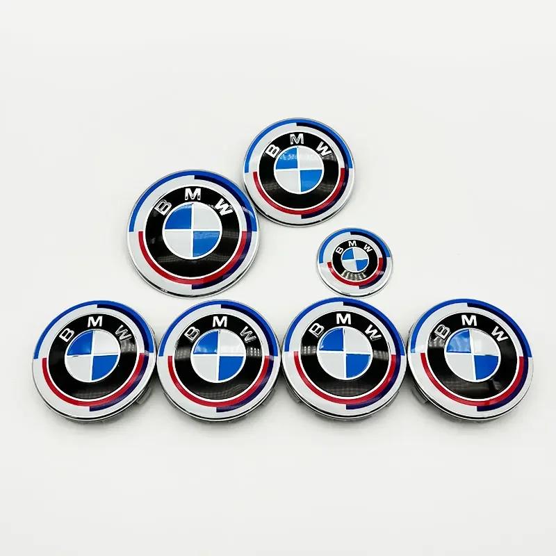Set 7 Buc Embleme BMW 56mm 68mm Capace Centrale Roți Auto 82mm Emblema Capotă Față Auto 74mm Logo Portbagaj Spate 45mm Autocolant Volan