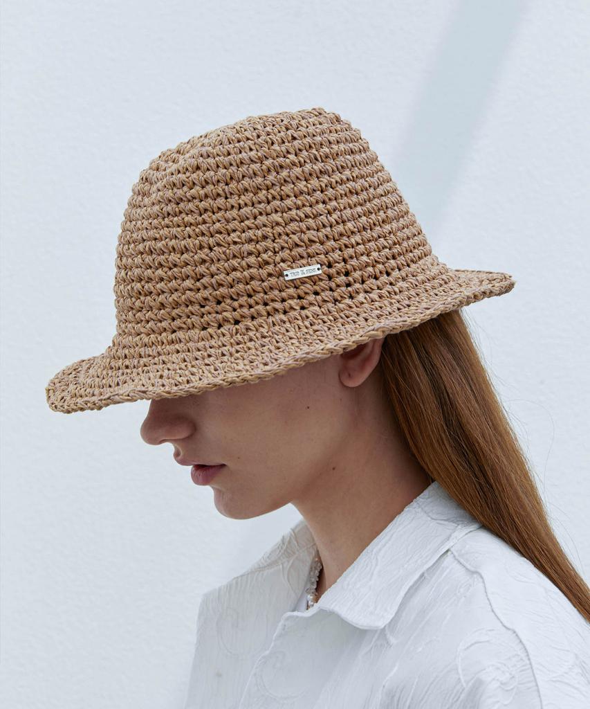 TRIP LE SENS Travel Wire Bucket Hat_Mixed Beige