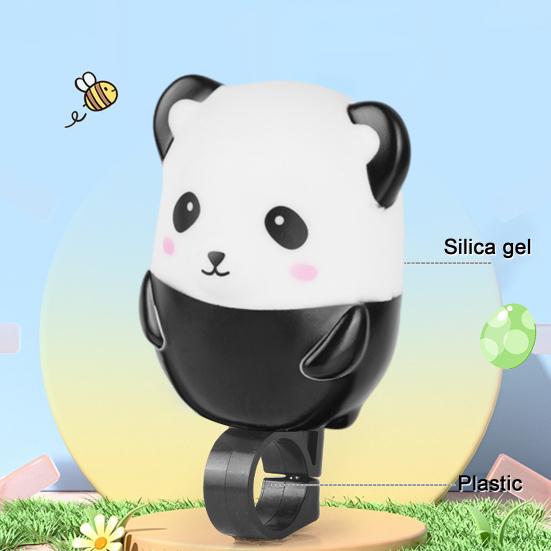 Cartoon Bike Bell Cute Squeeze Bicycle Horn Loud Clear Easy Installation On 0.87" Handlebars Bicycle Bell Lightweight Plastic Silicone Stretchable