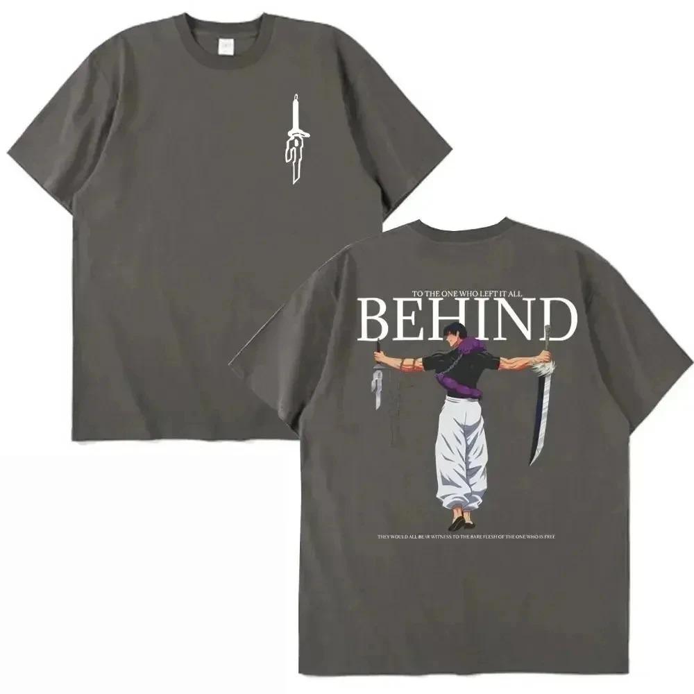 Anime Jujutsu Kaisen Fushiguro Toji To The One Who Lfft It All Behind Grafik T-Shirt Herren Damen Harajuku T-Shirt Y2k Tops