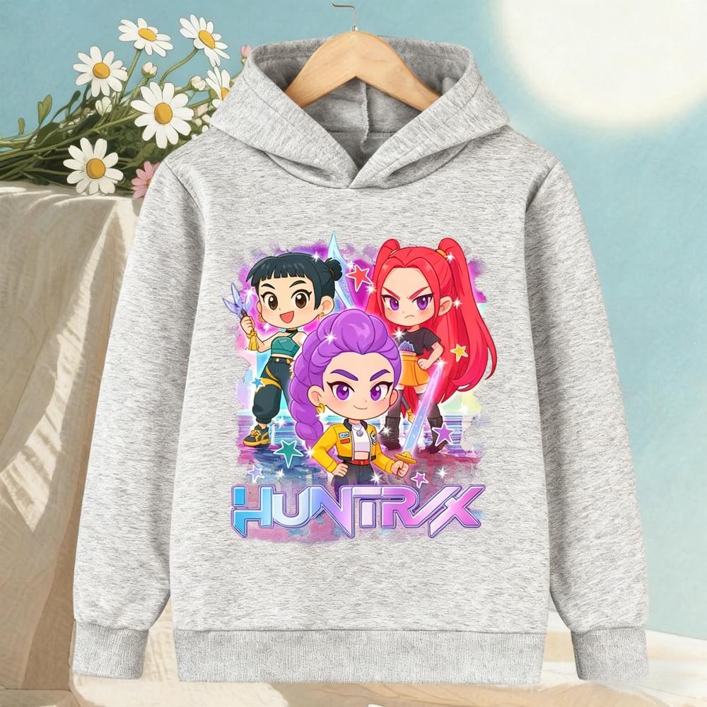 Hoodies Sweatshirts Girls Children's Cartoon Print Girl Fashion Hoodie Comfortable Casual Children's Top