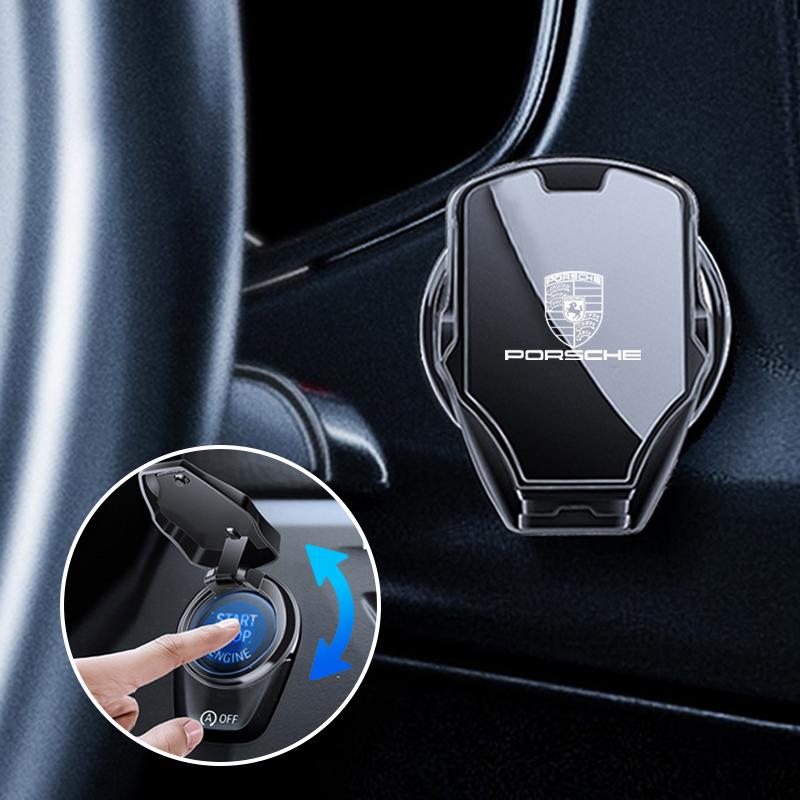 Car Engine Start Stop Switch Button Cover Ignition Cover For Porsche Macan 911 718 Taycan Panamera Cayenne Boxster Cayman 918 CO2