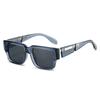  Ins Popular Fashion Square Women Luxury Sunglasses Shades UV400 Retro Men Punk Dark Blue Sun Glasses