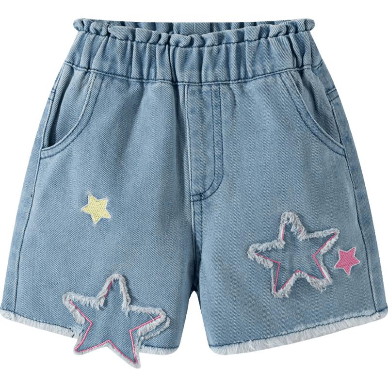 Bebebeiyi Girls Lightweight Soft Denim Shorts 110/50 (101)