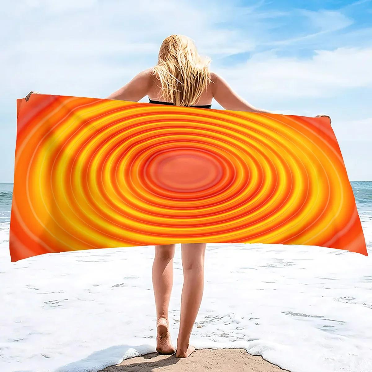 

Microfiber Beach Towel,Beach Towel Oversized,Abstract Art Bath Towels,Super Soft Water Absorpt Bath Towel for Bathroom Pool Swim W30*H60(CM)