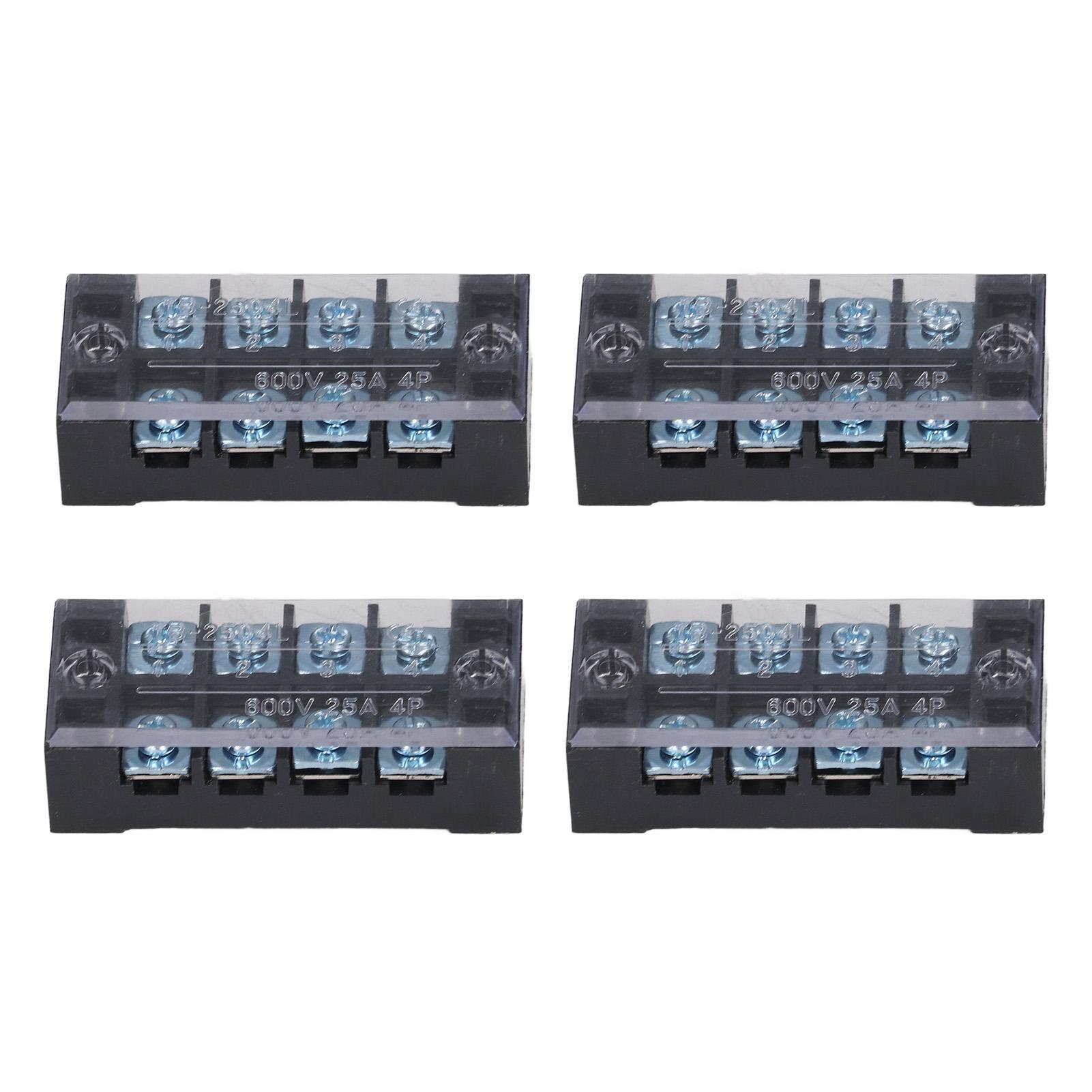 

4 шт. Провідний бар єрний блок Клемна колодка Професійний Високострумовий TB Фіксований Гвинтовий Затискач Клема