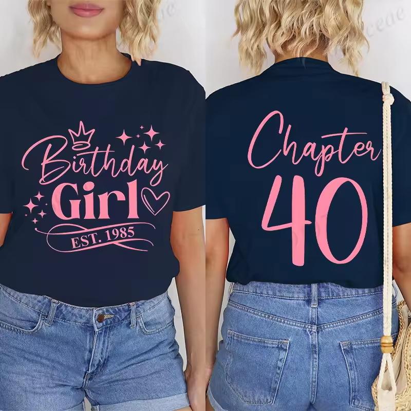 Classic 1985 T-shirts for Women, Vintage 40th Birthday Year Tshirts for Women Men, Cute 40th Milestone Best Friend 40 Bday Shirt