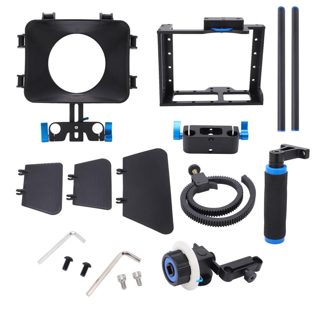 Aluminum DSLR Camera Camcorder Video Cage Rig Kit Film Making System with Follow Focus