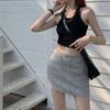Spring Summer High Waist Drawstring Slim Bag Hip Skirt Mini Cargo Skirts For Women Y2K Trendy Summer Short Skirt