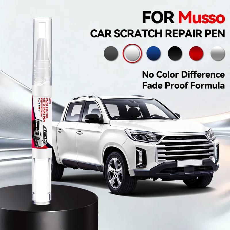 

For KGM SsangYong Musso Paint Repair Pen Touch Up Scratch Remover DIY Auto Accessories Green Gray Grand White Marble Grey Red перлина білого кольору