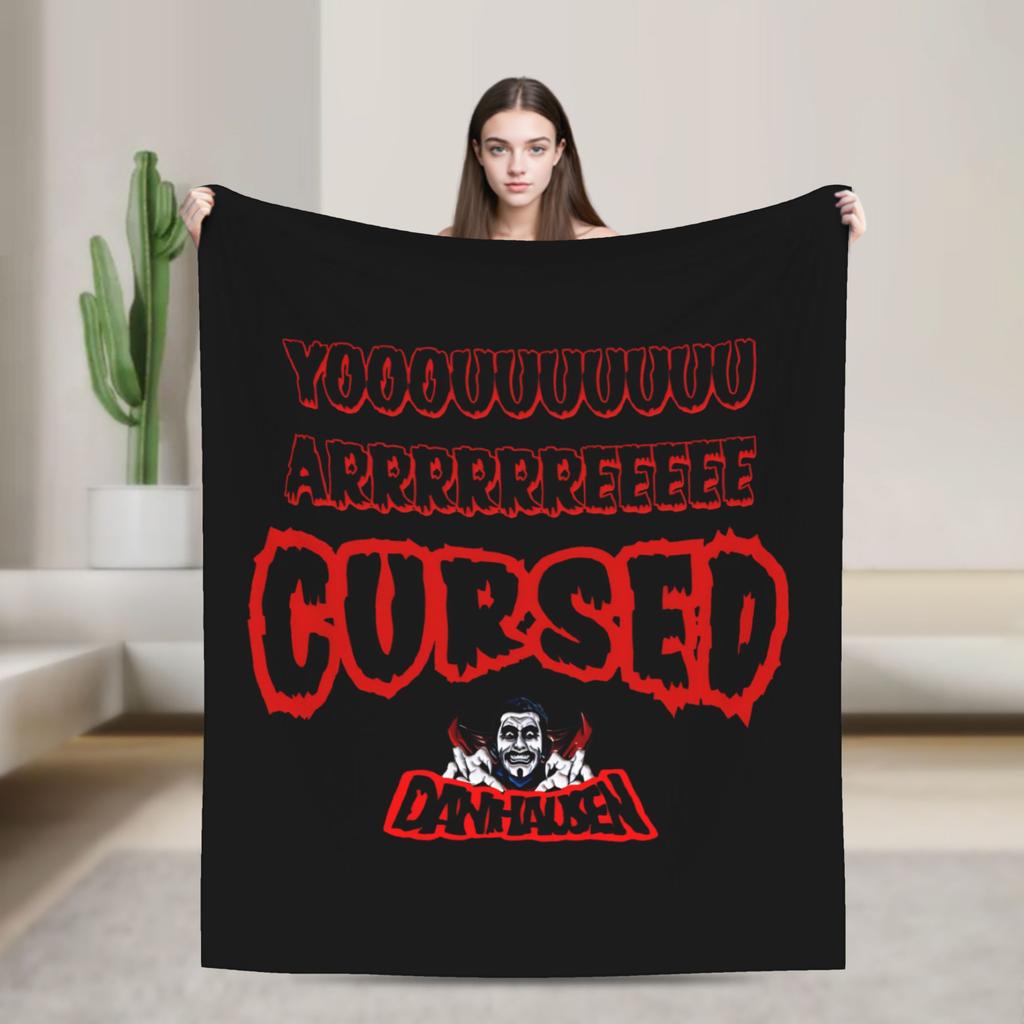 Danhausen Very Nice Very Evil Blankets Fleece Winter Multi-function Soft Throw Blanket for Bed Travel Rug Piece