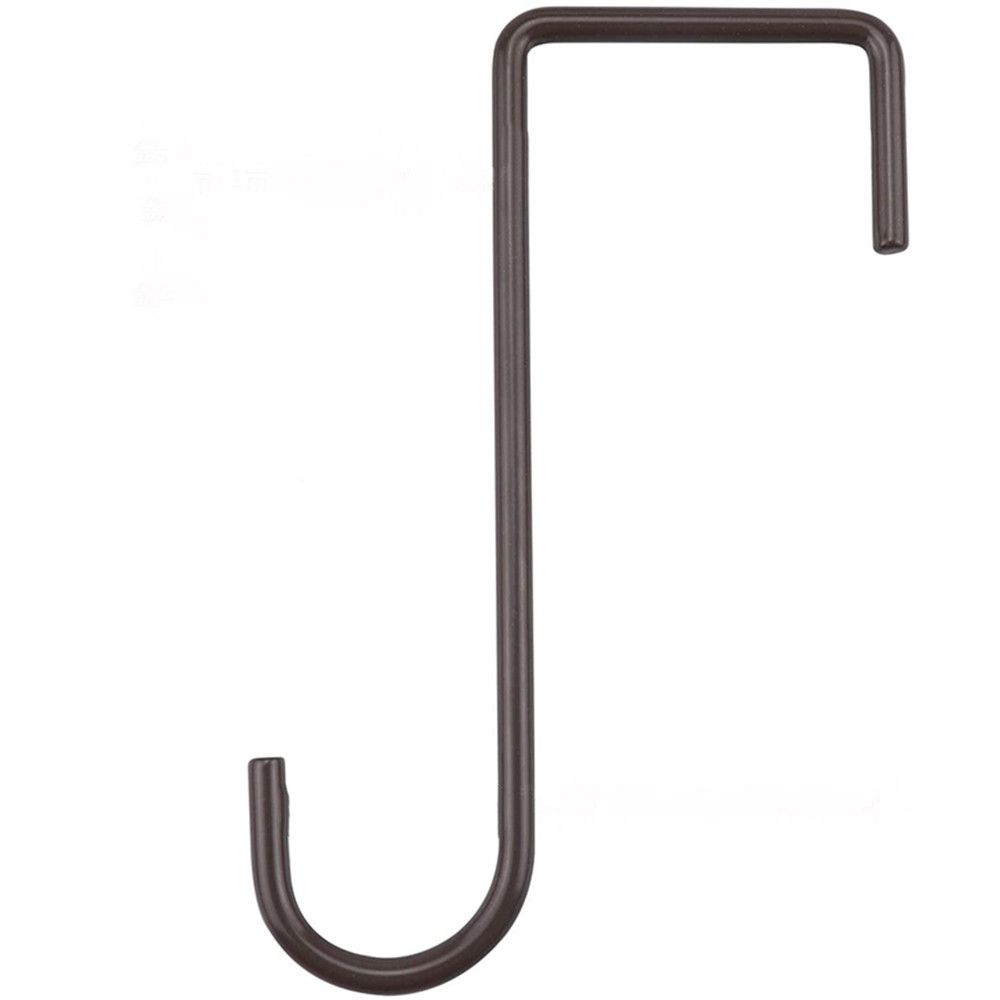 

8 шт. декоративный металлический горшок для растений в помещении и на открытом воздухе кормушки для птиц кронштейн для забора Black-1PCS-3-8inch