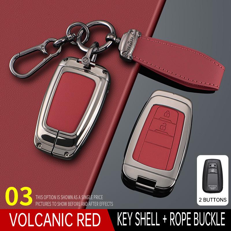 Toyota Key Covers: Compatible with Avalon, Camry, Corolla, Levin, Wildlander, RAV4, and Prado.