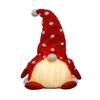Santa Claus Dwarf Christmas Decoration With Star Hat Rudolph Creative Gift Cartoon Plush Doll Luminous Dwarf New Year Gift
