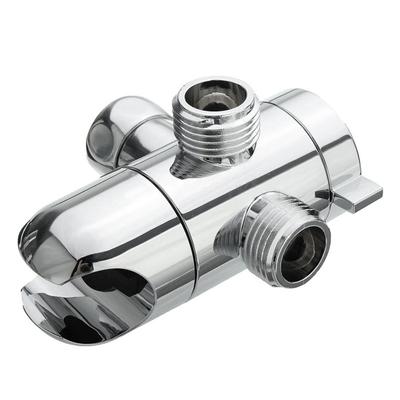 3 Way Shower Diverter Valve Mount G1 2 Handheld Shower Arm Diverter Splitter Polished Chrome Bathroom Shower System