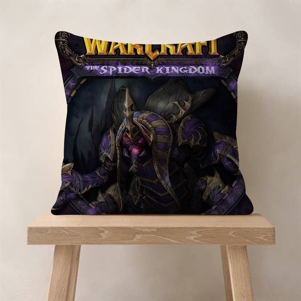 

Game Wworld Of WWarcraftS Pillowcase Toon Gift Cushion Cover Bedroom Home Sofa Chair Seat Decor Pillow Case 30x30 cm