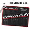 25-Pocket Tool Organizer Roll. Durable Wrench Storage Bag With Portable Handle. Perfect For Garage & Workshop Organization.
