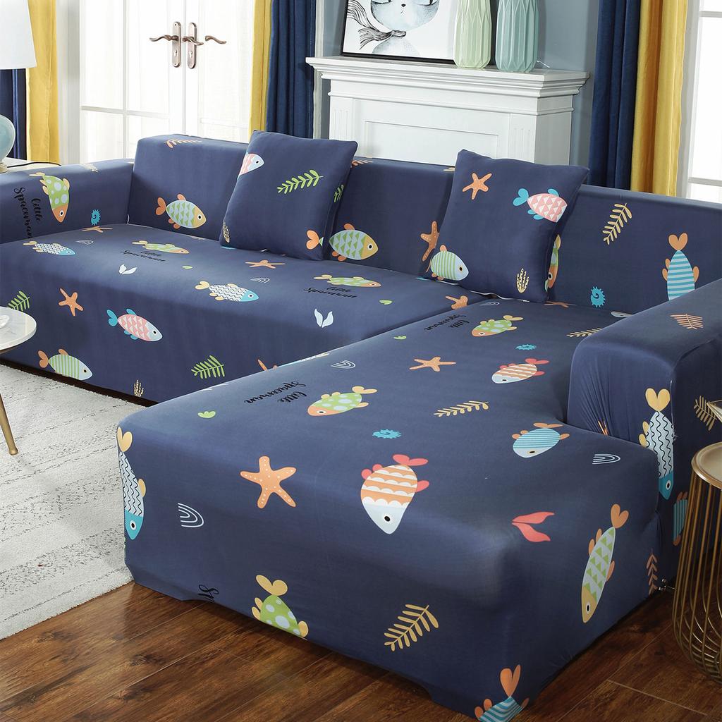 Geometry Printing Sofa Seat Cushion Cover Funiture Protector L Shape Corner Armchair Elastic Sofa Cover for Living Room Home