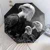 Tierkunst-Muster, automatischer Klappschirm, tragbares und faltbares Design, 8 Schirmrippen, ein Weihnachts- oder Geburtstagsgeschenk.