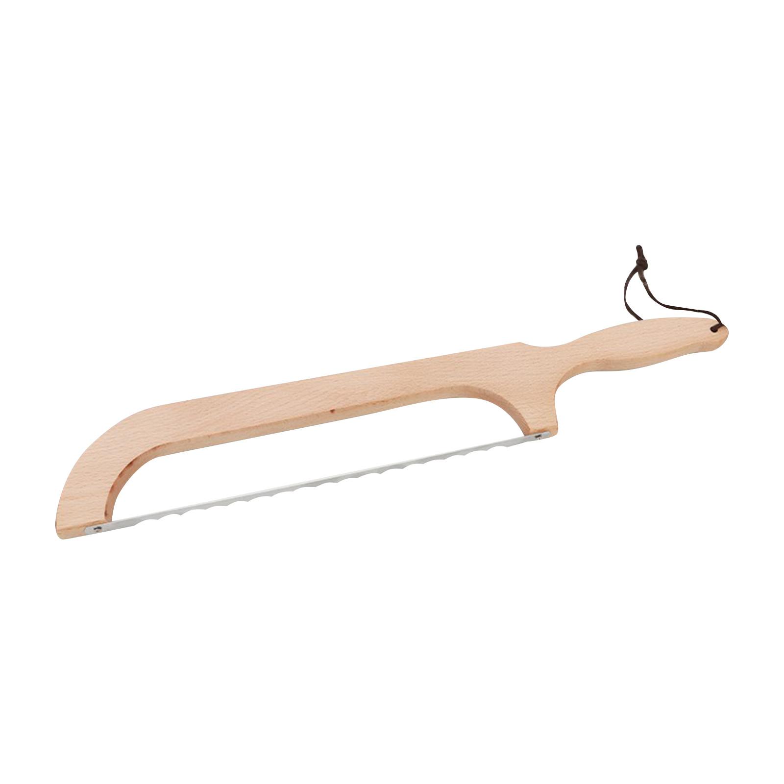 

Anti Bending Wooden Bread Slicer Homemade Toast Bread Cutter With Serrated Bread Saw Baking Dharma Stick Cake Knife Kitchen Tool One Size